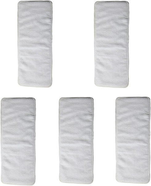 Sigzagor 5 Inserts for Teen Adult Cloth Diaper Nappy Microfiber Reusable Washable Disability