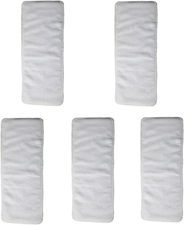 Sigzagor 5 Inserts for Teen Adult Cloth Diaper Nappy Microfiber Reusable Washable Disability