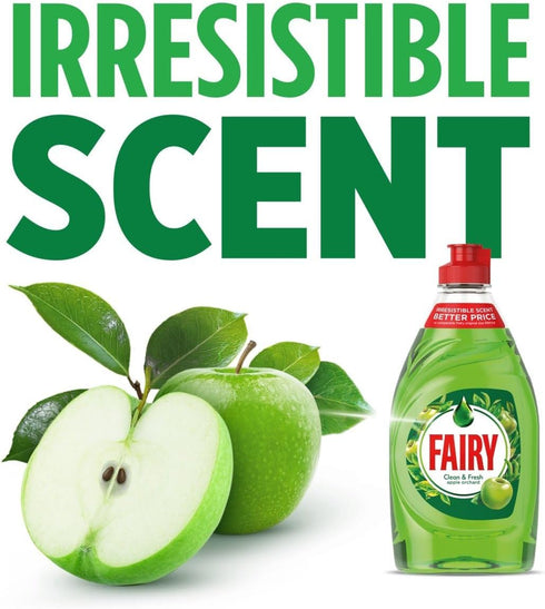 Fairy Clean & Fresh Washing Up Liquid, Apple, 320ML
