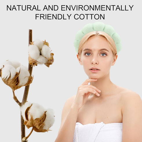 Canitor 4 PCS Spa Headband for Washing Face, Terry Cloth Makeup Headbands for Teen Girls and Bachelorette Parties