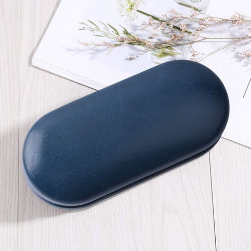 SteelFever 2 in 1 Double Sided Portable Glasses Case, Travel Contact Lens Case in Blue