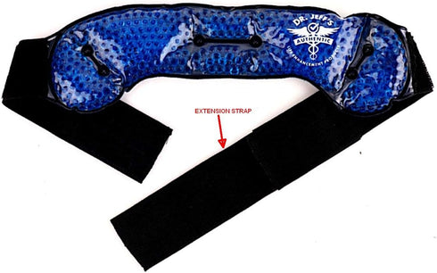 Dental Pain Relief Pack - Facial Pain and TMJ Relief, Includes 8 Inch Elastic Extender Strap for Extra Length