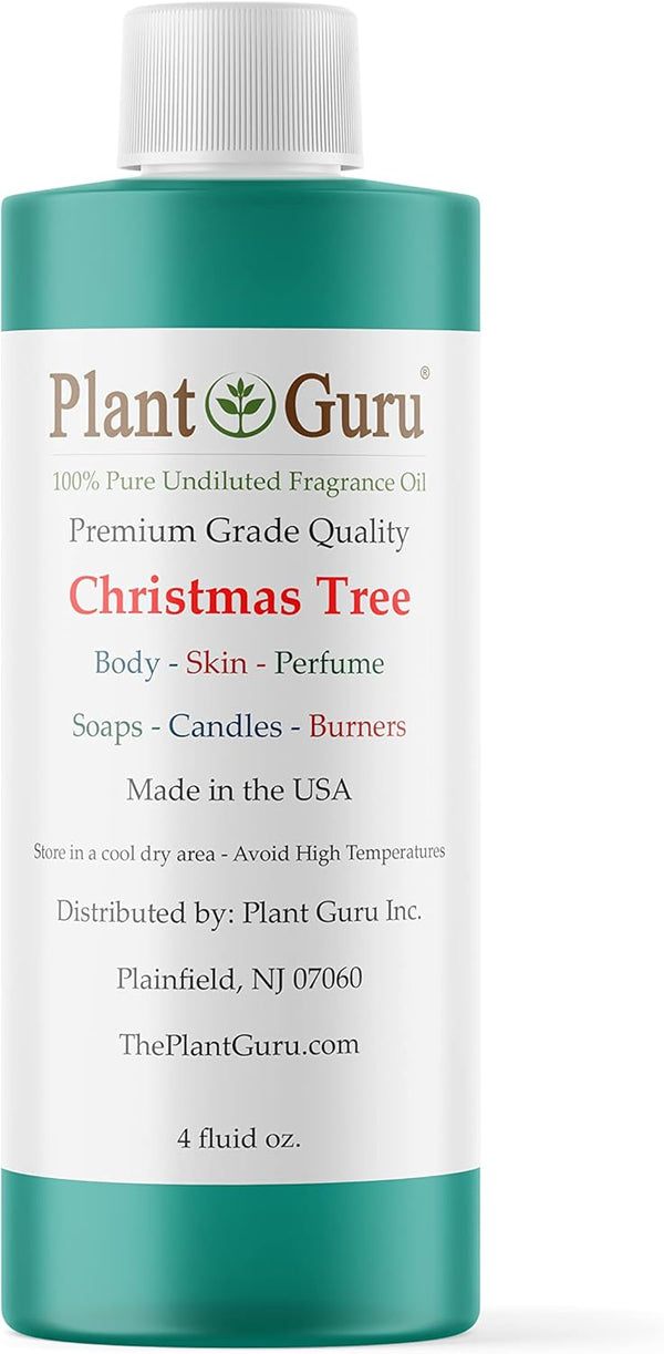 Christmas Tree Fragrance Oil 4 fl. oz. - Holiday Scented Oil for DIY Soap Making and Aromatherapy