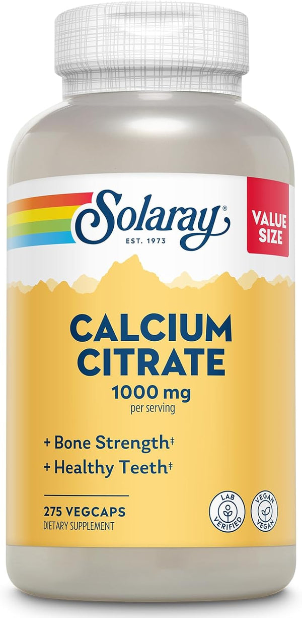 Solaray Calcium Citrate Complex, 1000 mg, 275 Count (68 Servings)
