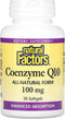 Natural Factors Coenzyme Q10 100 mg Supplement for Energy, Heart and Cognitive Support, 30 Softgels
