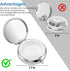 HCYPCV Mini Pill Box, Small Pill Box, Portable Pill Box, Cute Pill Organizer for Vitamins, Medications, Fish Oil