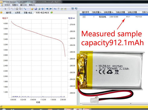 802540 3.7v 900mAh Lithium Battery for Sena 10S series, Sena 20s series, Sena 30K series, Bluetooth Headset Battery