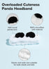 I DEW CARE Panda Face Wash Headband | Adorable Design for Cleansing, Skincare, Makeup, 100% Microfiber, 1 Count
