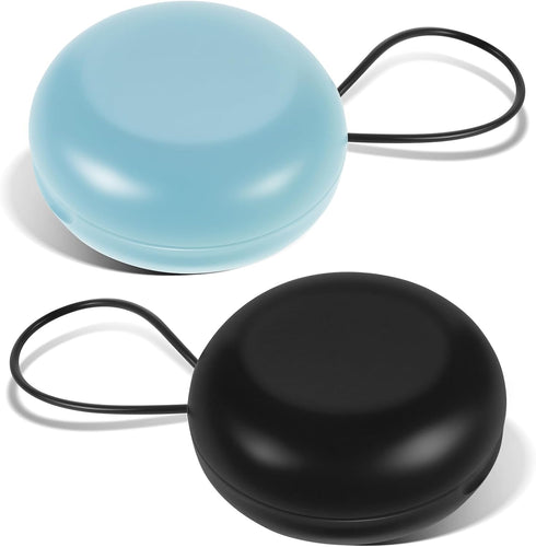 JJUNW 2pcs Earplug Cases, Ear Plug Carrying Cases, Mini Portable Earplug Case, Round