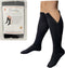 Closed Toe 15-20 mmHg Moderate Compression Leg Circulation Socks (Black, S/M)