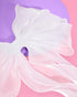 xo, Fetti Bachelorette XL Hair Bow - White Organza Bach Party Decorations and Wedding Gift