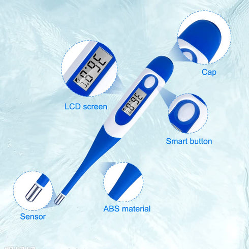 Berrcom Digital Thermometer for Adults, Oral and Underarm Thermometer for Baby and Kids, Medical Thermometer with Fever