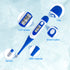 Berrcom Digital Thermometer for Adults, Oral and Underarm Thermometer for Baby and Kids, Medical Thermometer with Fever