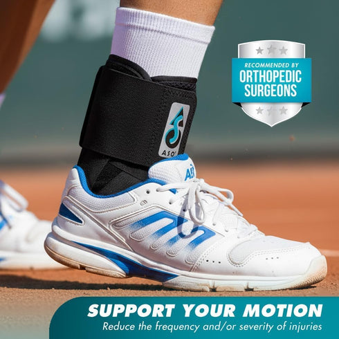 Med Spec ASO Speed Lacer Ankle Brace for Sprained Ankle and Peroneal Tendonitis, Orthopedic Ankle Support for Men