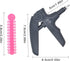 Angzhili Dental Orthodontic Ligature Ties, Multi-color 1040pcs, Gray Ligature Gun, Braces Rubber Band Tool