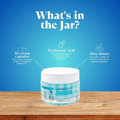 masque BAR My Ingredients Hydrating Face Moisturizer Capsule Creams - Shea Butter, Niacinamide, Hyaluronic Acid, 50ml