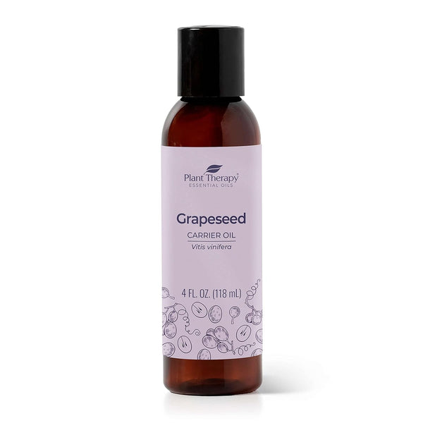 Plant Therapy Grapeseed Carrier Oil, 4 oz Base Oil for Aromatherapy