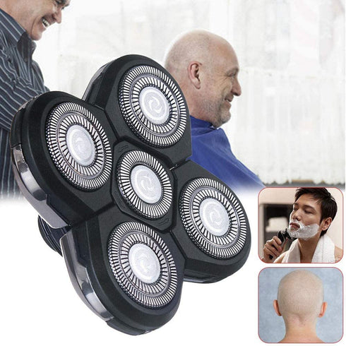 Men Face Shaver Razor Accessory, 5 Heads Shaver Cutter Blades for Electric Razor, Best Gift for Men