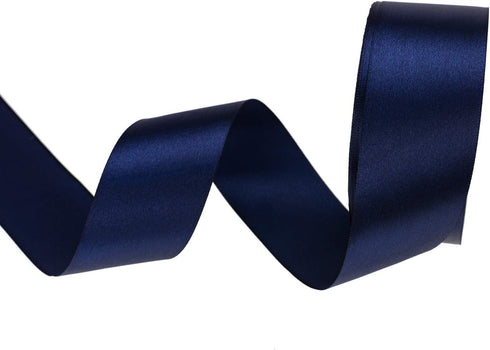 ATRBB 25 Yards 1-1/2 Inch Wide Satin Ribbon for Wedding, Handmade Bows and Gift Wrapping (Navy)