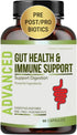 Complete Gut Health for Women and Men, Probiotic, Prebiotic, Postbiotic & Digestive Enzymes for Gut Support