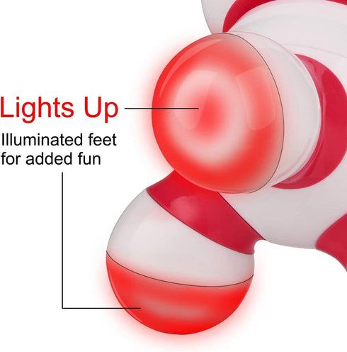 cotsoco Mini Portable Handheld Massager, Vibrating Body Massager with LED Light for Pain Release, Battery Operated