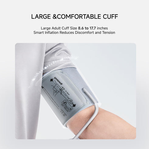 yuwell Blood Pressure Monitor, Digital Upper Arm Cuff Machine for Home Use, Large Display, 99 Readings, Voice