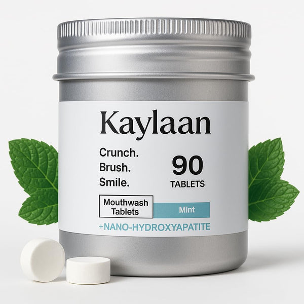Mouthwash Tablets - Mint | Nano-Hydroxyapatite, Alcohol-Free, Fresh Breath & Oral Care