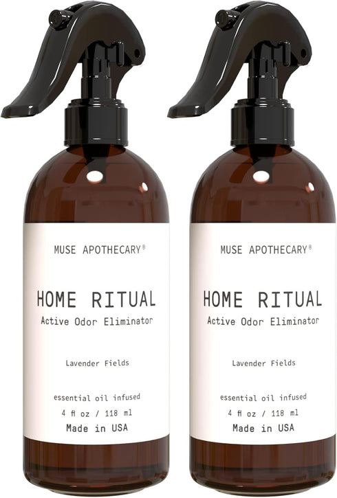 Muse Apothecary Home Ritual Active Odor Eliminator Spray - Furniture Deodorizer & Bathroom Odor Eliminator