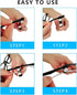 8PCS Oxygen Tube Holder Clips for Glasses, Elastic and Retractable Nasal Cannula Clips for Ear Protection