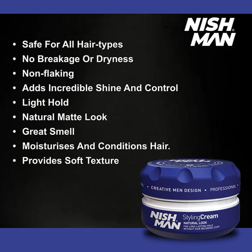 Nishman Hair Styling Cream 05 Wax, 150 ml