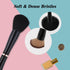 4 in-1 Makeup Brush Set - Foundation, Blush, Eyeshadow, Concealer Brush, All-in-One Travel Makeup Brushes