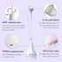 UV LED Nail Lamp, Portable Mini Nail Dryer, 360° Rotatable Quick Gel Nail Light for Home & Salon