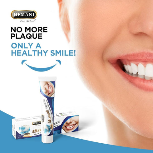 Hemani Meswak Toothpaste 100g, Fluoride Free Natural Toothpaste for Oral and Gum Hygiene, Also Known as Miswak