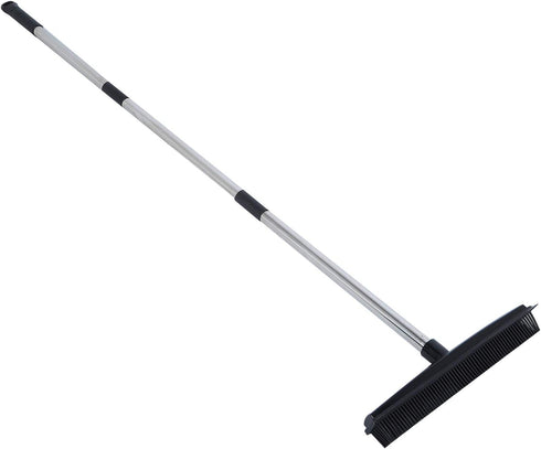 Multifunction Telescopic Floor Carpet Broom - Carpet Hair Removal Tool for Pet Hair Dust Removal (Black)
