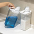 Laundry Detergent Dispenser, 2 Pack, 78 oz with 4 Removable Labels, BPA Free & PET Plastic Clear