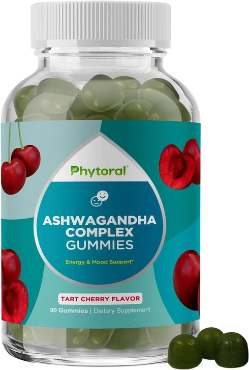 Phytoral Calming Ashwagandha Gummies for Men and Women - Root Extract with