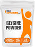 BulkSupplements.com Glycine Powder - L-Glycine Supplements, 3000mg per Serving, Pure & Gluten Free, 100g (3.5 oz)