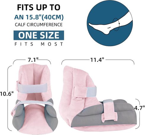 Heel Protectors Cushions for Heel Pain and Pressure, Adjustable Foot Support Pillow to Relief Bed Sores and Ulcers