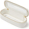 Slim Clear Makeup Brush Bag, Cute White Travel Toiletry Bag for Women, Waterproof Transparent Cosmetic Organizer