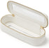 Slim Clear Makeup Brush Bag, Cute White Travel Toiletry Bag for Women, Waterproof Transparent Cosmetic Organizer