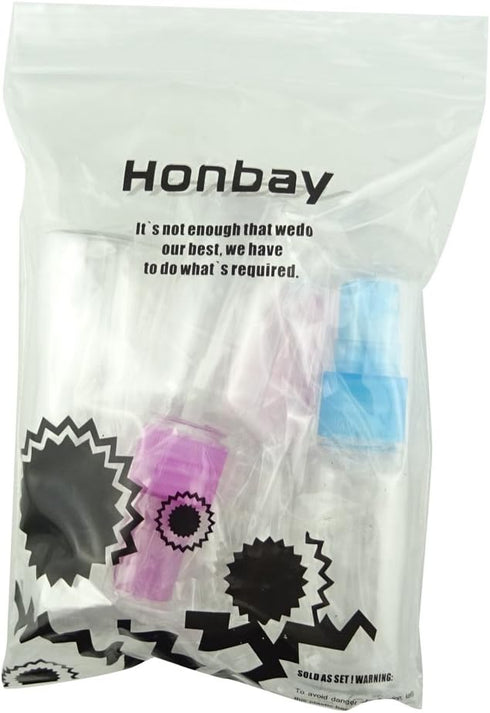 Honbay 4PCS 30ML Small Portable Reusable Plastic Fine Mist Spray Bottles - Transparent Travel Cosmetic Spray Bottles