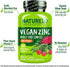 NATURELO Vegan Zinc Immune Support Capsules, Whole Food Complex with Vitamin C, 120 Capsules