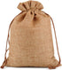 Lucky Monet 25Pcs Burlap Gift Bags, 3” x 4” Coffee Hessian Jute Bags with Drawstring for Party Favors