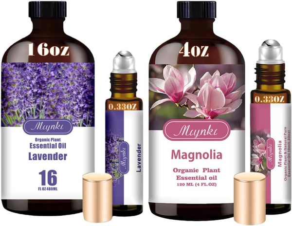 Lavender & Magnolia Southern Harmony Set, 16oz & 4oz Pure Natural Scent