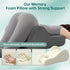 KUYOVORA Memory Foam Wedge Pillow Intimacy Couples Pillow, Pregnant Ergonomic Contoured Position Pillow for Sleeping