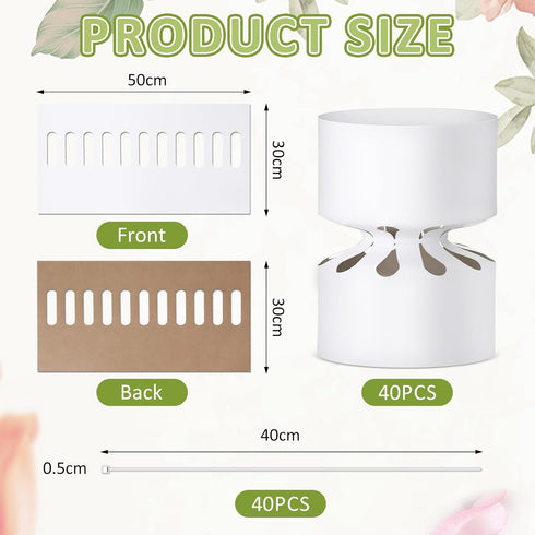 Weekgrat 40 Package 11.8 19.7 Inches Pcs Round Bouquet Shaping Cardboard Flower Wrapping Paper Stabilizer Bouquet