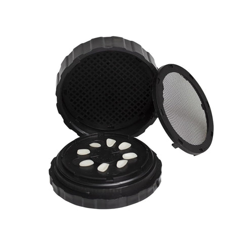 Denture Case, Dental All-Ceramic Veneer Processing Box, Reusable Black Storage Box with Spare Pad