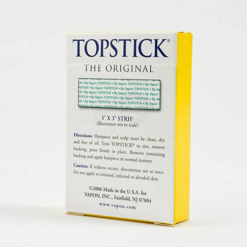 Topstick 1" X 3" Clear Double Tape, 50 Strips in Each Box (2 Boxes), Hypo-Allergenic