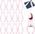 Matwsec 12PCS Pink Bow for Gift Wrapping, Small Ribbon Bows for Crafts, Self-Adhesive