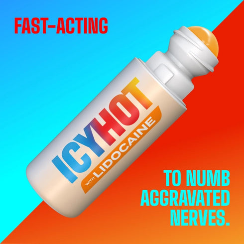 Icy Hot Maximum Strength Lidocaine Pain Relief Liquid - No-Mess Applicator, 2.5 Ounces